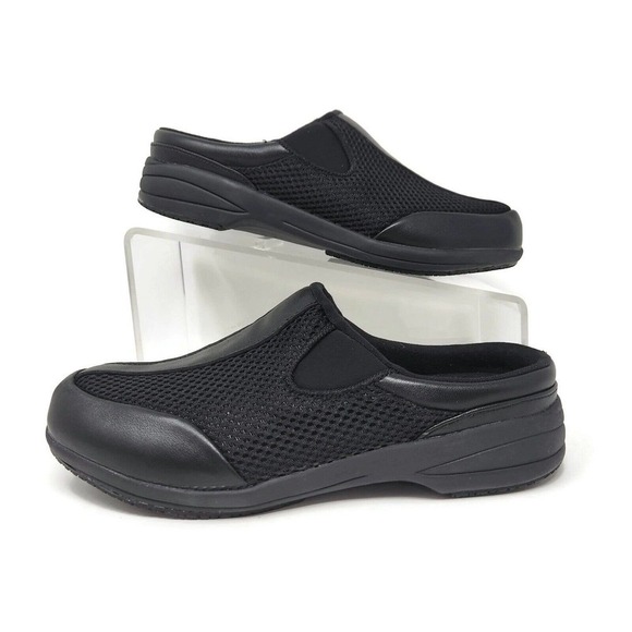 Propet Women Mules Shoes Washable Walker Slide WCS001M Mule Black Mesh, 6.5 US - Picture 2 of 12